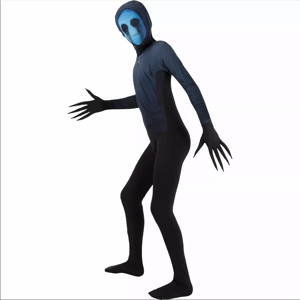 Boys Eyeless Jack Halloween Costume, Hooded Jumpsuit with Mask